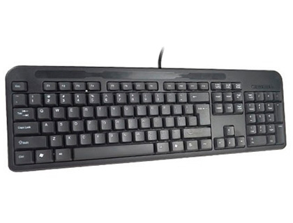 Teclado Q-Connect negro con cable